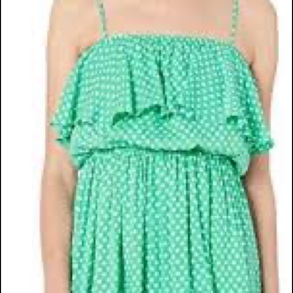 BB Dakota Women's sleeveless Dot Off The Press Printed Rayon Twill Dress size S - Picture 2 of 7